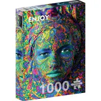 Enjoy Puzzle Woman with Color Art Makeup Puzzel (1000 stukjes)