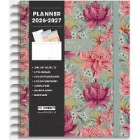 De Hobbit Luxe Weekplanner 2026-2027 A5+ Tropische Bloemen