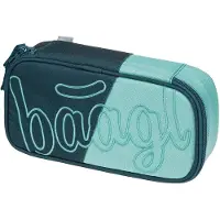 Baagl School etui Petrol 1-rits