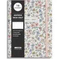 De Hobbit 18 Maanden Agenda 2026-2027 ±A4 Pastel Bloemetjes