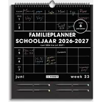 De Hobbit Familieplanner Markers 2026-2027 A3+ Zwart