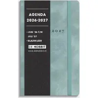 De Hobbit Luxe Zakagenda 2026-2027 ±A6 Suedellook Aqua