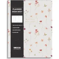 De Hobbit Weekplanner 2026-2027 ±A4 Washed Kraft Bloemetjes