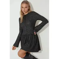Hiccups for Kids Korte Mouwen Skater Mini Jurk met Knopen Detail