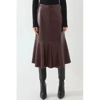Hiccups for Kids Hooggetailleerde Faux Leer Midi Rok