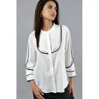 Hiccups for Kids Contrast Naad Detail Blouse