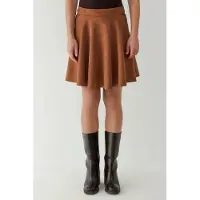 Hiccups for Kids Hoge Taille Faux Suède Minirok met Ritsluiting