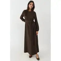Hiccups for Kids Maxi-jurk met lange mouwen en gebogen detail