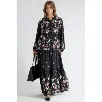 Hiccups for Kids Patroon V-hals Maxi Jurk