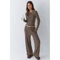 Hiccups for Kids Gestreepte Wijdpijpen Twee-delige Co-ord Set
