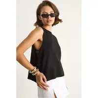 Bianco Knop Gedetailleerde Brei Blouse