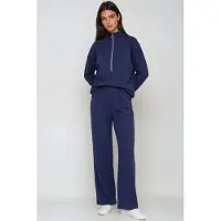 Hiccups for Kids Modal Touch Twee-delige Wijde Pantalon Set met Ritskraag