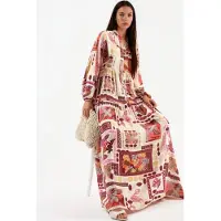 Hiccups for Kids V-hals Patroon Maxi Jurk