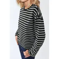 Hiccups for Kids Gestreepte crewneck lange mouw katoenen top