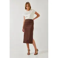 Bianco Maxi Rok met Split