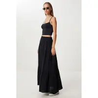 Happiness İstanbul Hoge Taille A-Lijn Maxi Rok