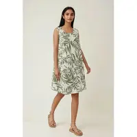 Hiccups for Kids Bloemen A-vormige Mouwloze Mini-jurk