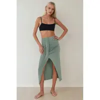 Hiccups for Kids Hoge Taille Bodycon Draped Maxi Rok
