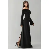 Hiccups for Kids Off-shoulder maxi jurk met split