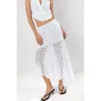 Hiccups for Kids Asymmetrische Kanten Midi Rok