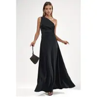 Hiccups for Kids Asymmetrische Kraag Met Uitsnijding Maxi Jurk