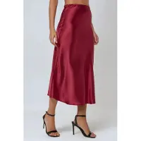 Hiccups for Kids Hoge Taille Satijnen Midi Rok