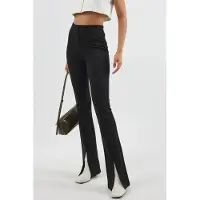 Busem Hoge Taille Split Gedetailleerde Flair Leggings