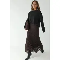 Hiccups for Kids Hoge Taille Kanten Maxi Rok