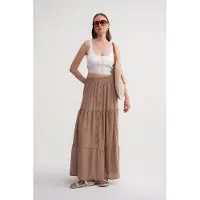 MixRay Hoge Taille Maxi Rok