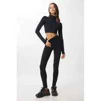 Happiness İstanbul Hoge Taille Slim Fit Leggings met Trekkoord