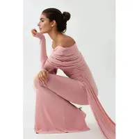 Hiccups for Kids Asymmetrische Kraag Bodycon Maxi Jurk