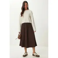 Happiness İstanbul Elastische Taille Maxi Rok
