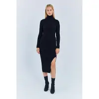 MixRay Trui Midi Brei Jurk met Split