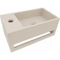 Wiesbaden Fontein links julia 35x20x16 cm solid surface beige