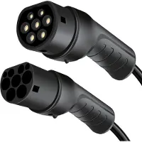 Logilink Elektrische auto laadkabel - 7.5 meter kabel - Type 2 naar Type 2 - 22 kW / 3 fase - EV - Plug-in hybrid - PHEV - met opbergtas