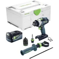 Festool TPC 18/4-Basic accu-slagboormachine 18 V 75 Nm borstelloos + 1x accu 5,0 Ah + Systainer - zonder oplader