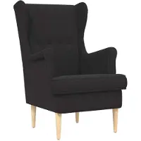 vidaXL Fauteuil Zwart Bouclé