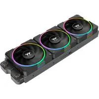 Thermaltake TS120 EX RGB - Ventilator Koeler voor PC - 3x120mm - PWM 500-2000 RPM - Modulair - Zwart