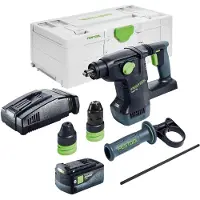 Festool KHC 18 EB-Basic accu-combi-hamer 18 V 2,6 J SDS-Plus Brushless + 1x accu 5,0 Ah + snellader + Systainer