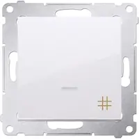 Kontakt-Simon Contactdoos Simon DW7L.01/11, kunststof, wit, IP20, IP44, 250 V, 10 A, 75 mm