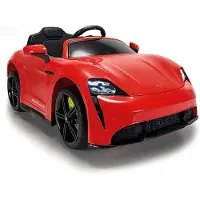 Injusa Porsche Taycan Turbo S 12v Mountable Vehicle Rood Kinderen
