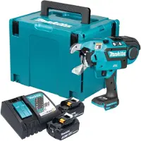 Makita DTR 181 RFJ accu-wapeningsverbinder 18 V 0,8 mm borstelloos + 2x accu 3,0 Ah + oplader + Makpac