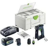 Festool CXS 18-Basic-Set accuboormachine 18 V 40 Nm borstelloos + 1x accu 5,0 Ah + snellader + Systainer