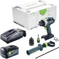 Festool TPC 18/4-Basic accu-slagboormachine 18 V 75 Nm borstelloos + 1x accu 5,0 Ah + oplader + Systainer