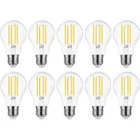 Modee Lighting E27 LED Lamp 11.2W - 1521lm - 4000K - Neutraal Wit - LED Filament Globe A60 - Vervangt 100W Halogeen Gloeilamp - 10 stuks
