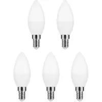 Modee Lighting LED Kaarslamp C35 E14 Mat - 4.9W 470lm 4000K - Neutraalwit - Vervangt 40W - 5 stuks