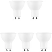 Modee Lighting GU10 LED Lamp 6W - 550lm - 6000K - Daglicht Wit - LED Spot - Vervangt 42W Halogeen Gloeilamp - 5 stuks