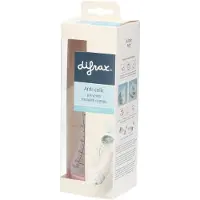 Difrax Babyfles Natural - 250 ml - Roze - 1 Stuk - S-fles - Anti Koliek