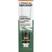 L'Oréal Paris Men Expert Derma Control S.O.S. Pimple Paste - Met niacinamide en salicylzuur - Tegen puistjes en grove poriën - 45ml
