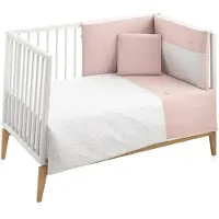 cambrass Plumeti 110x170x3 Cm Crib Duvet Cover 2 Units Roze Kinderen